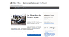 Desktop Screenshot of elektro-felber.de