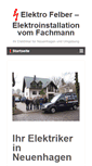 Mobile Screenshot of elektro-felber.de