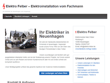 Tablet Screenshot of elektro-felber.de